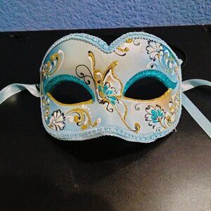 Venetian Masquerade Mask, Hand Painted, Made in Italy